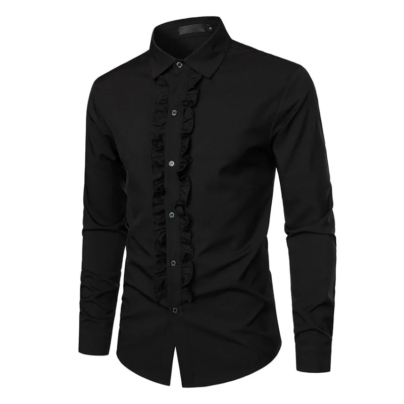 View 8 — Men’s steampunk shirt — ruffle