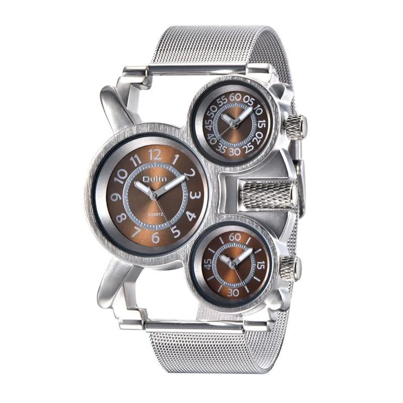 Men’s steampunk watch — 3 dials