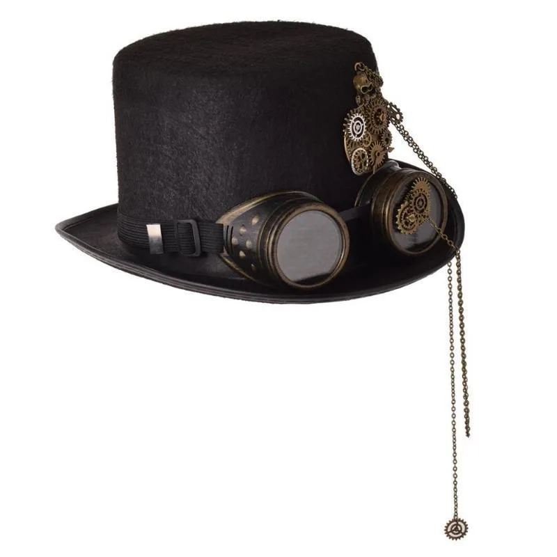 View 3 — Steampunk hat — chain