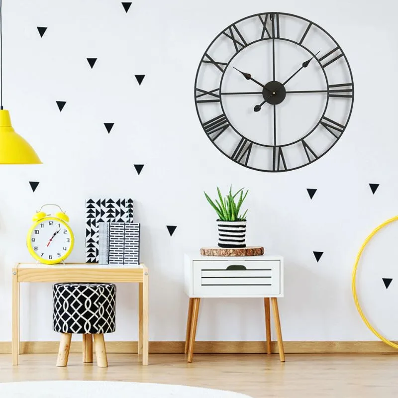 View 5 — Vintage-style steampunk clock — black