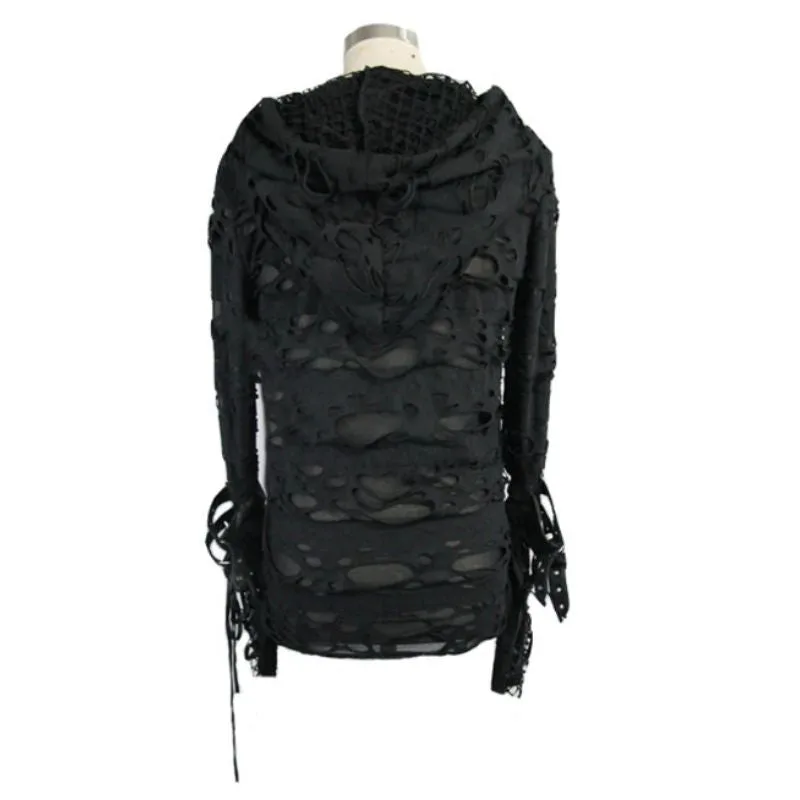 View 6 — Steampunk jumper gothic  hood