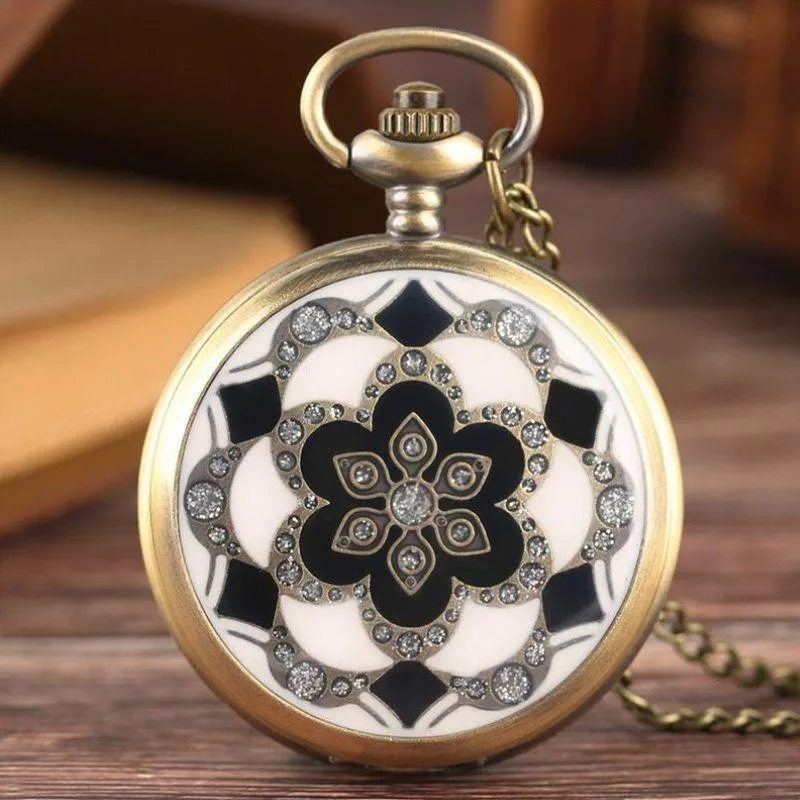 View 5 — Steampunk pocket watch — flowers