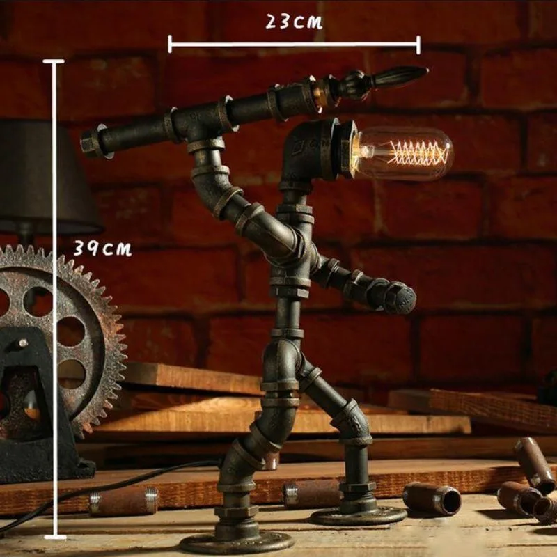 View 6 — Steampunk lamp — Robot