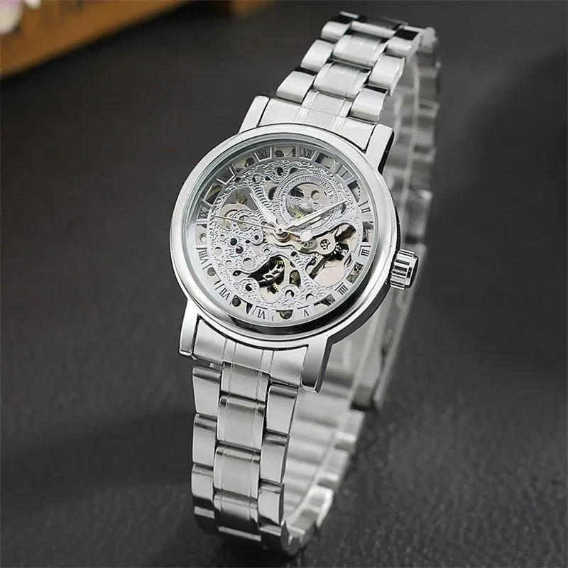 View 6 — Women’s steampunk watch — skeleton visible