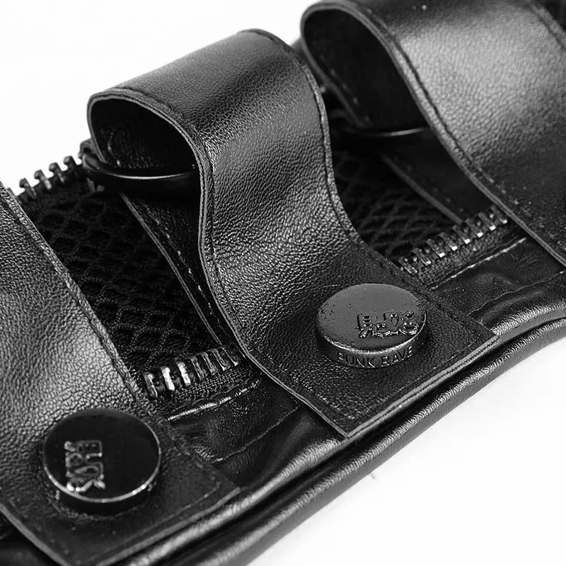 View 5 — Men’s gothic steampunk glove — PU