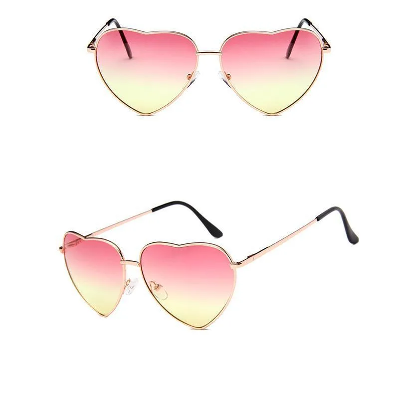 Steampunk sunglasses — heart pink