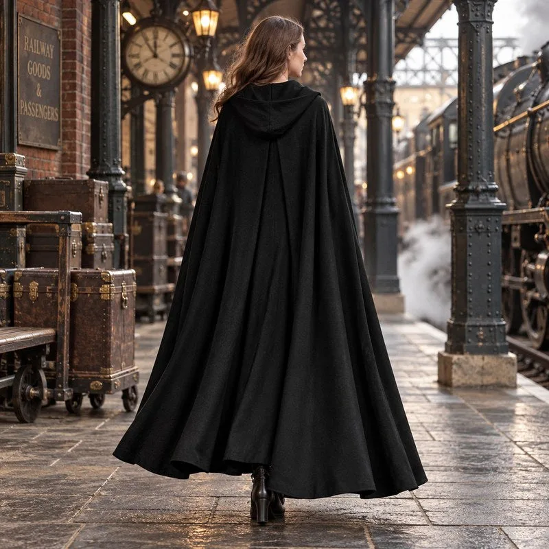 View 3 — Vintage-style steampunk coat — Cape