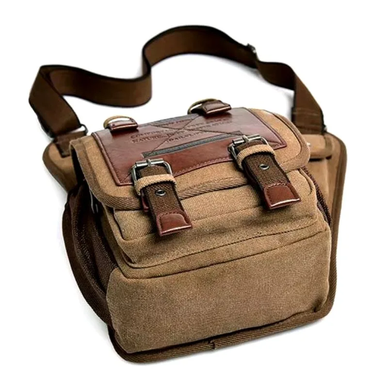 View 5 — Vintage-style steampunk satchel — shoulder strap