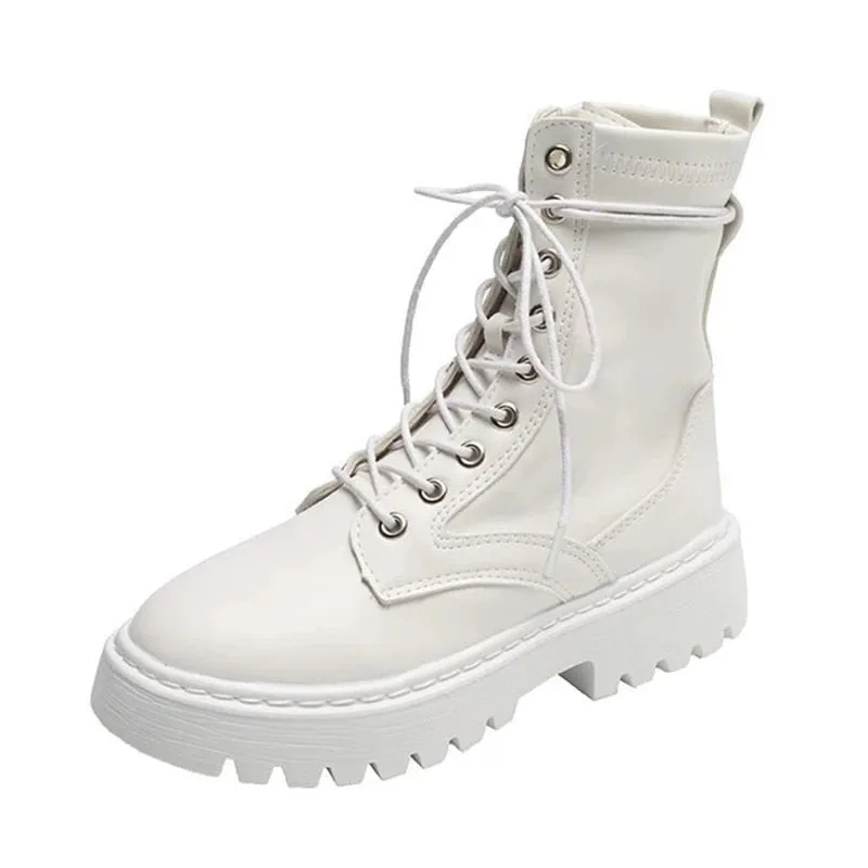 View 12 — Steampunk ankle boots — platform lacing