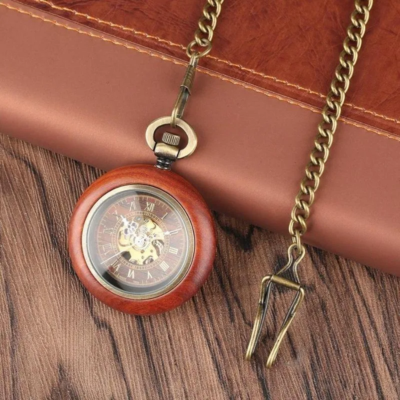 View 4 — Steampunk pocket watch — wood