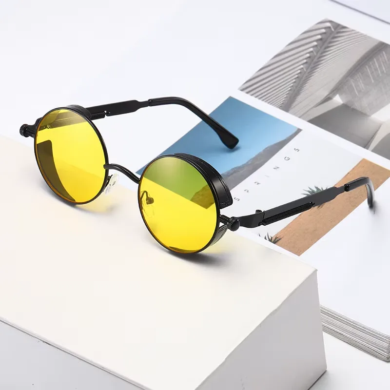 View 11 — Vintage-style steampunk sunglasses