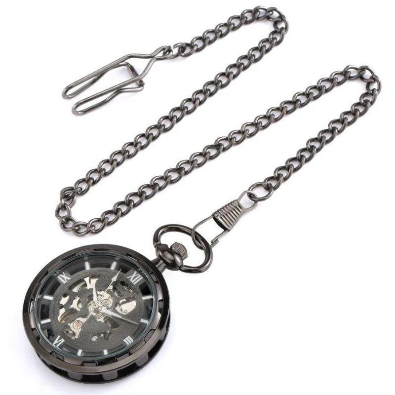 View 5 — Steampunk pocket watch — skeleton black
