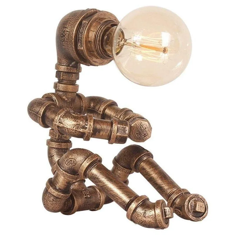 Steampunk lamp — Robot