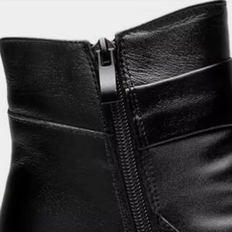 View 8 — Women’s steampunk ankle boots — without lacing