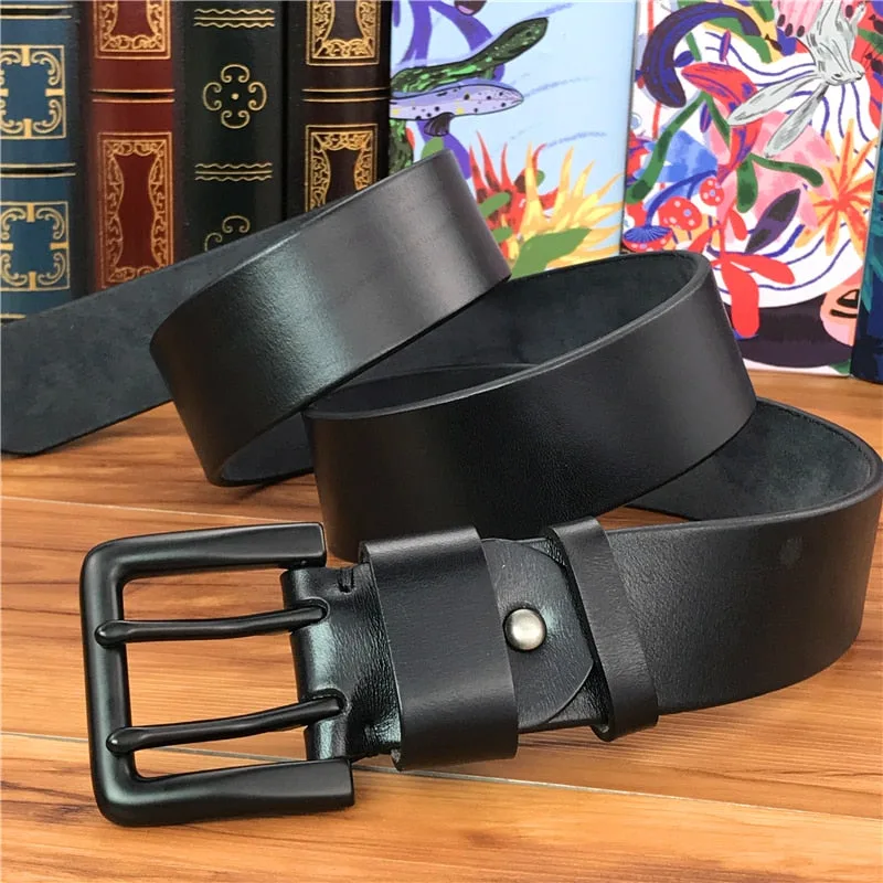 Men’s steampunk belt — double pin