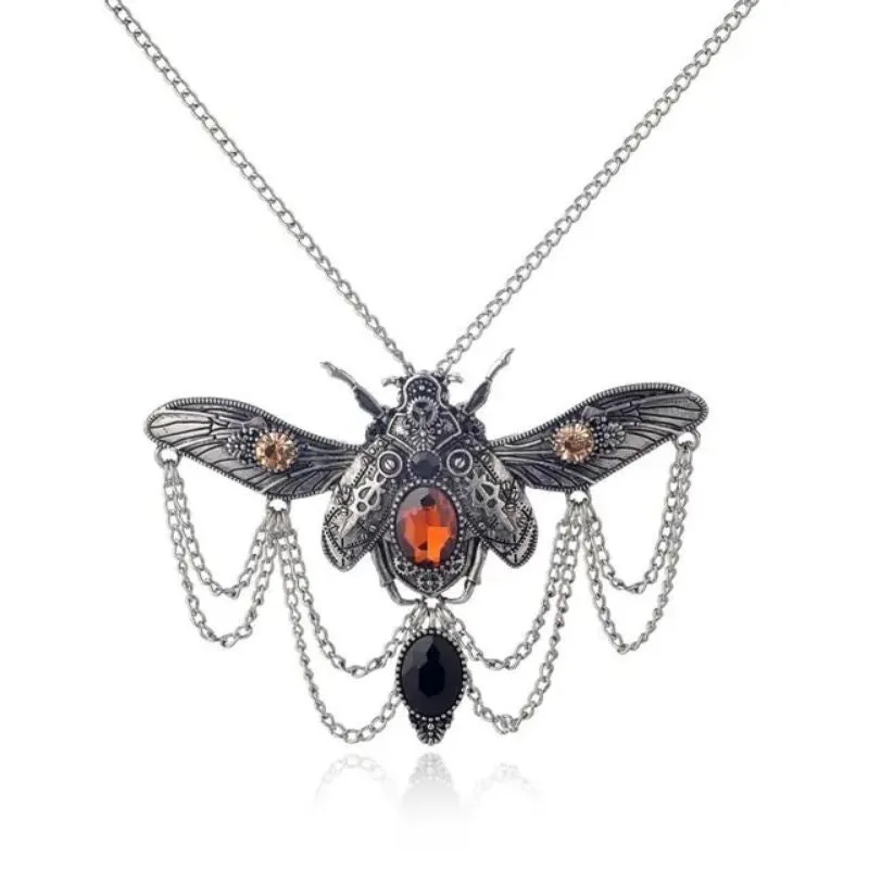 Steampunk pendant — insect