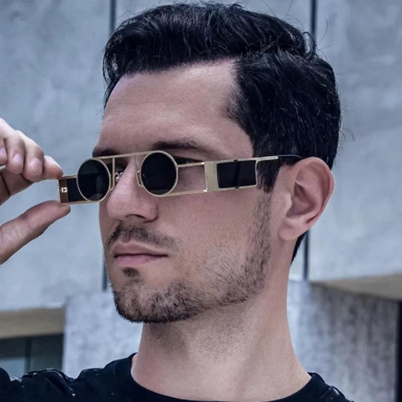 View 2 — Steampunk sunglasses — reversed shape round