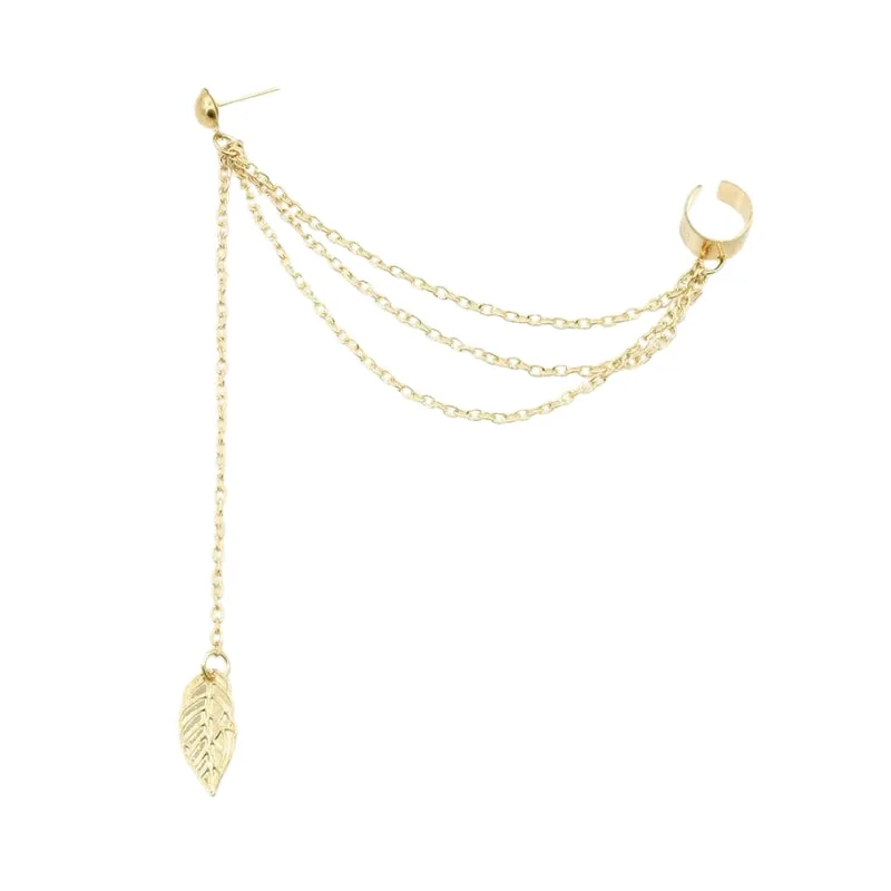 Steampunk earring — chain Clip