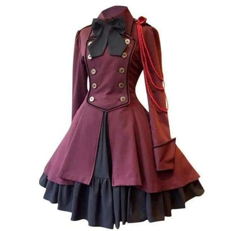 View 5 — Victorian vintage-style steampunk dress