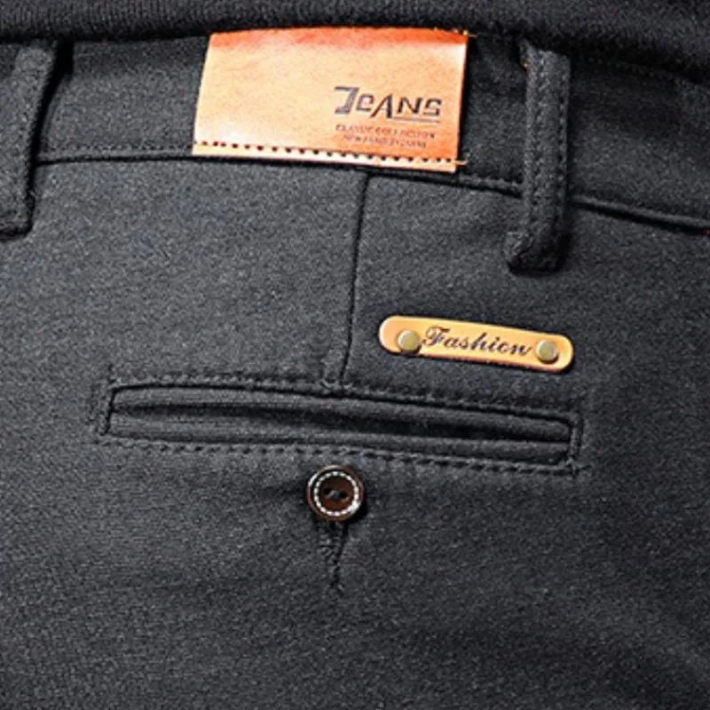 View 4 — Men’s steampunk trousers — Tweed black
