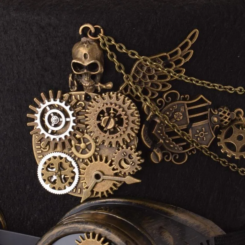 View 4 — Steampunk hat — chain