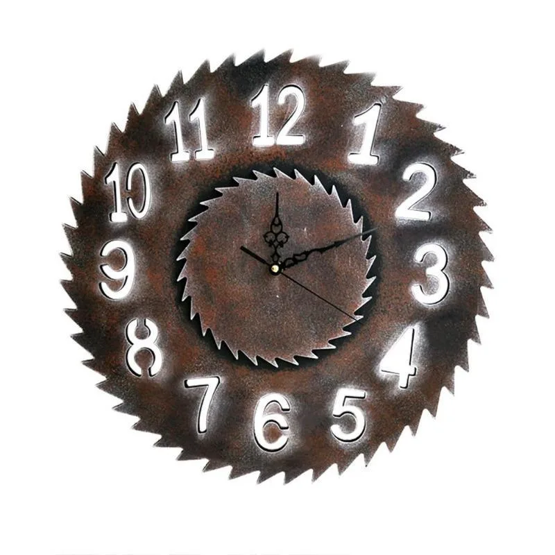 Industrial steampunk clock — saw