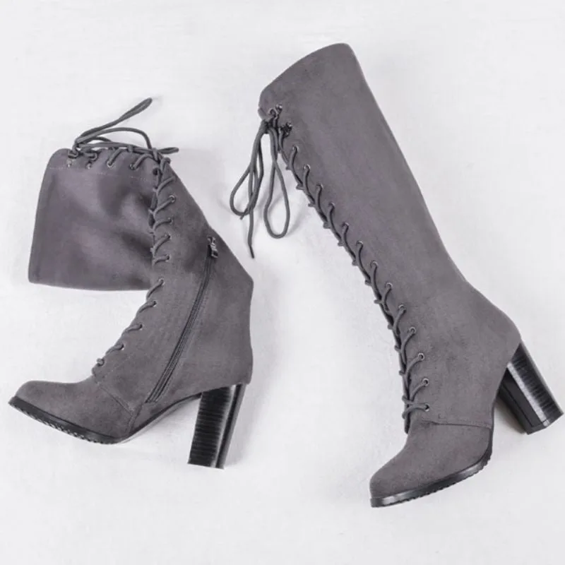 View 4 — Women’s steampunk boots — high lacing
