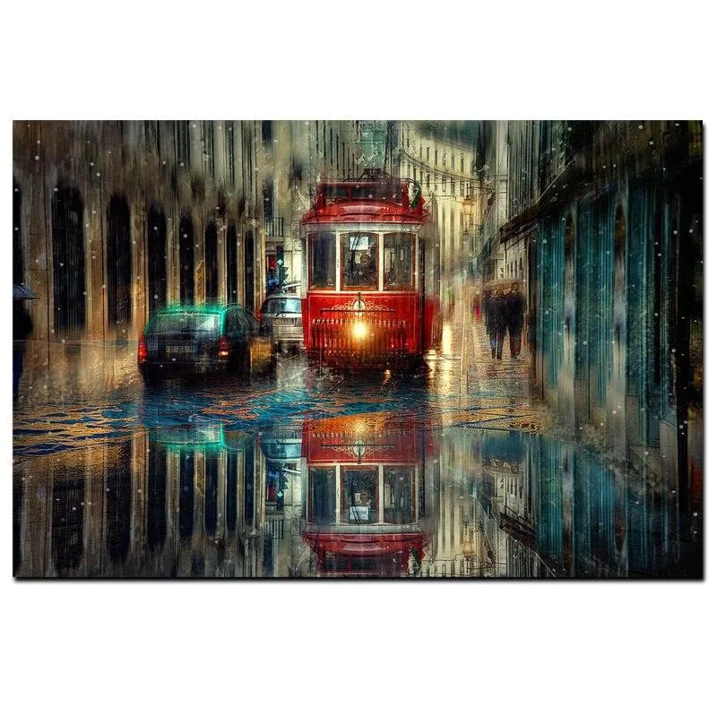 View 3 — Industrial steampunk wall art — painting Style