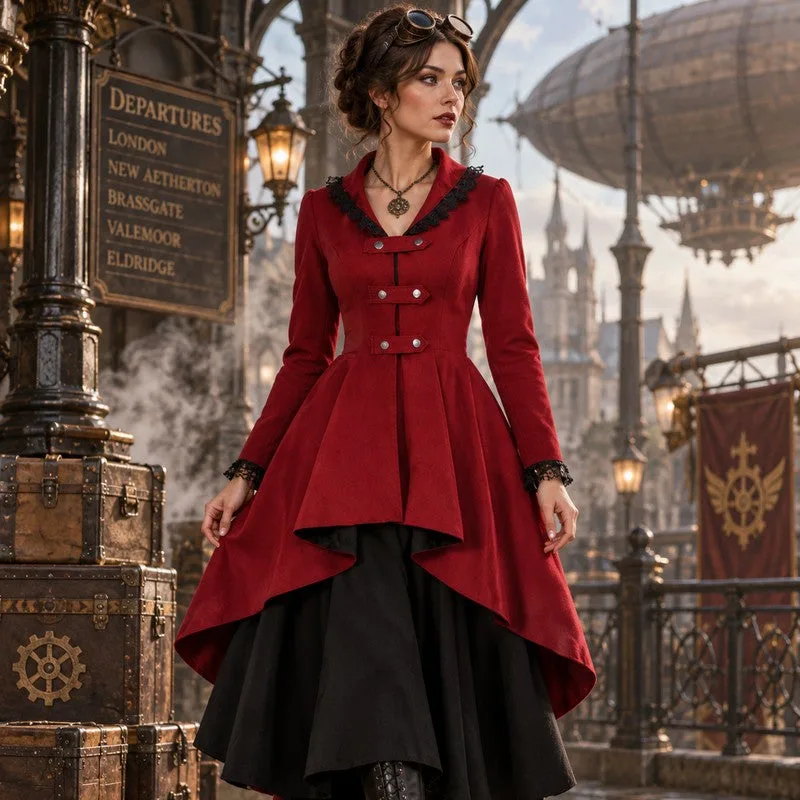 View 10 — Women’s Victorian steampunk jacket — Style