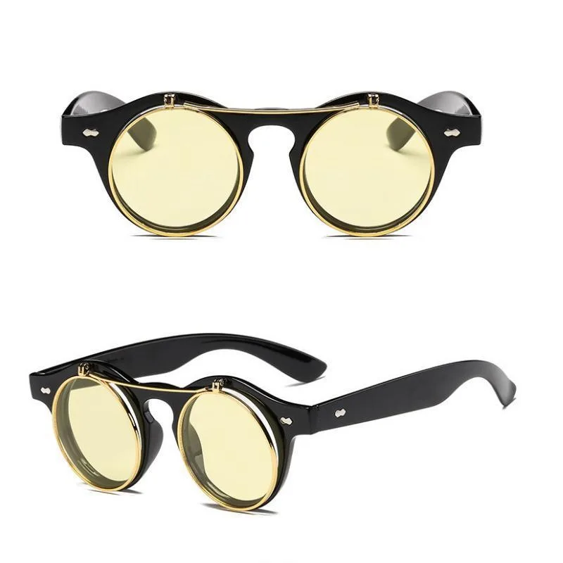 View 7 — Steampunk sunglasses — Flip-up