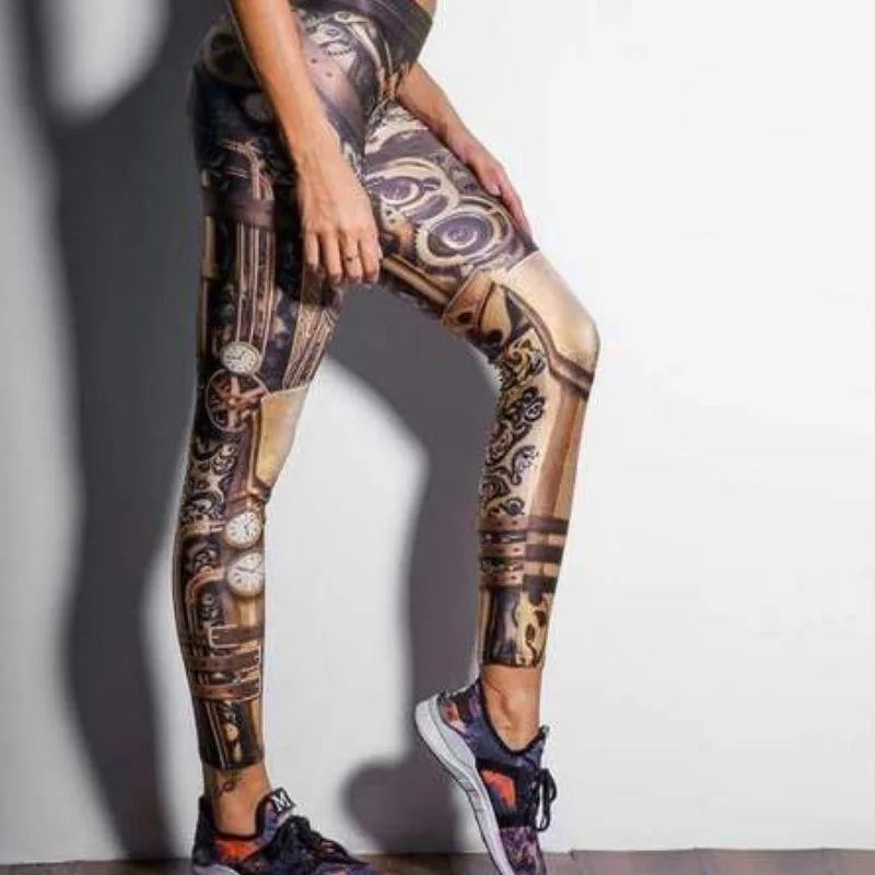 View 3 — Steampunk cog — Legging