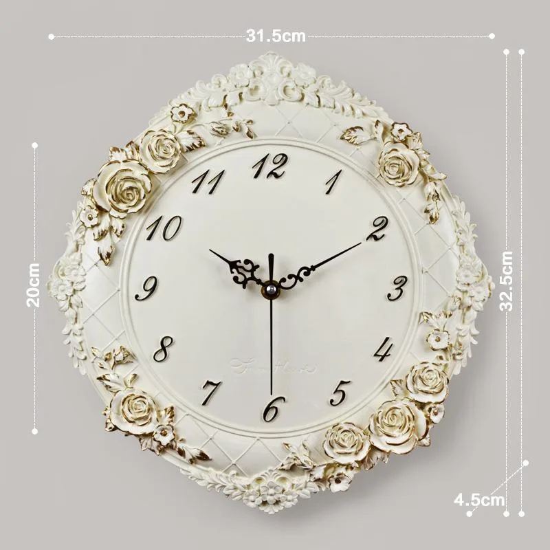 View 5 — Vintage-style steampunk clock — white