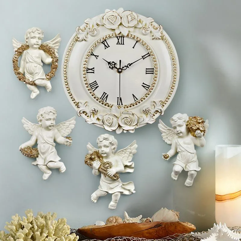 View 2 — Vintage-style steampunk clock — white