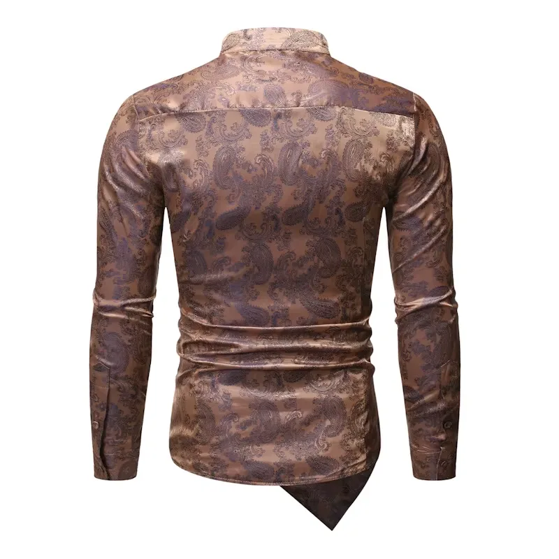 View 4 — Men’s asymmetric steampunk shirt