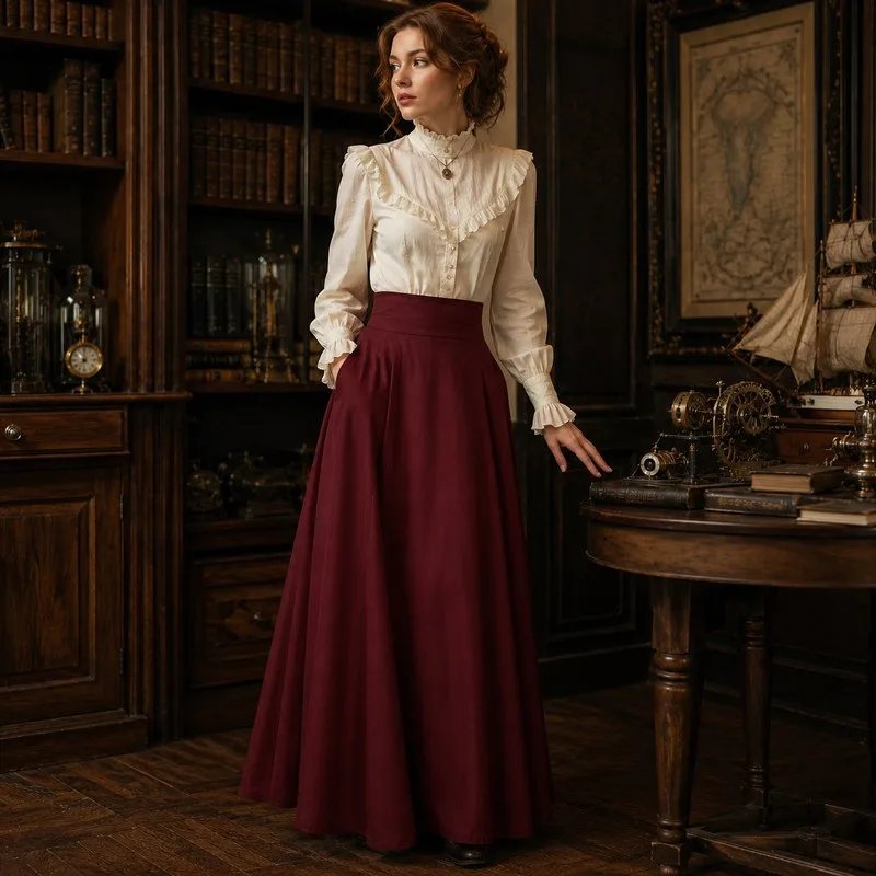 View 9 — Steampunk skirt — long with pockets