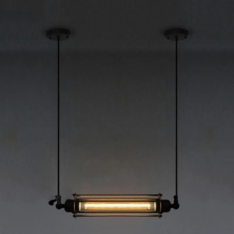 View 2 — Industrial steampunk lamp — tube