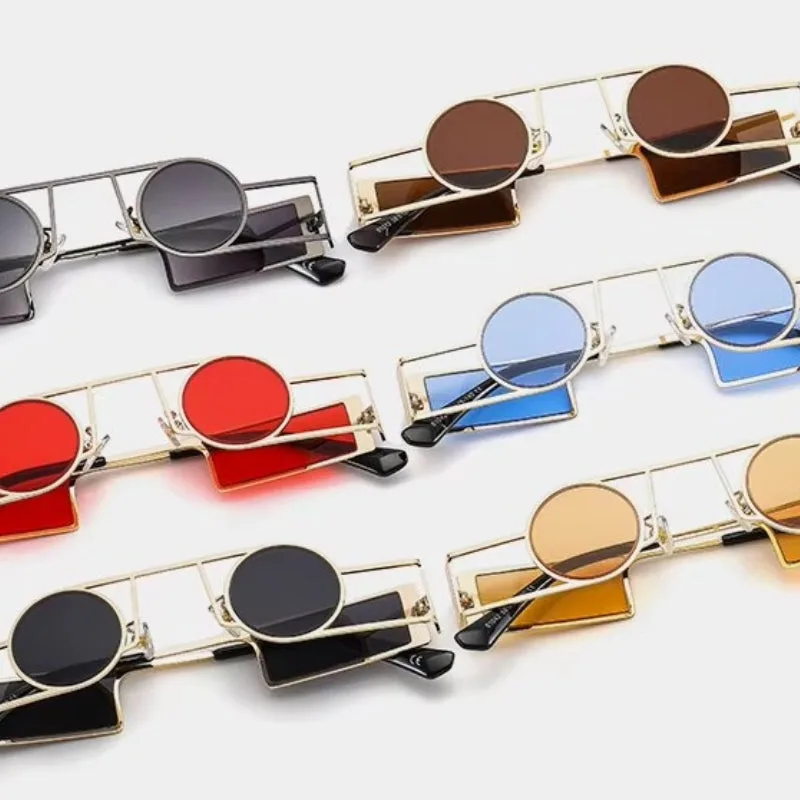 View 6 — Steampunk sunglasses — reversed shape round