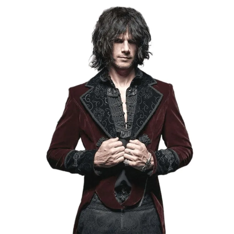 Men’s Victorian gothic steampunk jacket