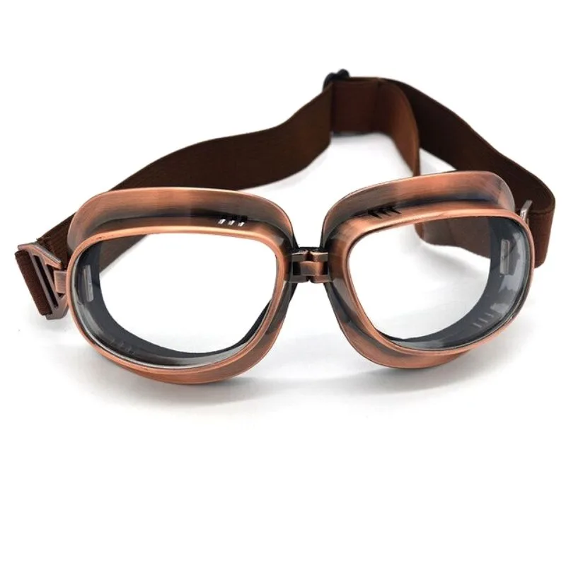 View 4 — Vintage-style steampunk glasses — aviator