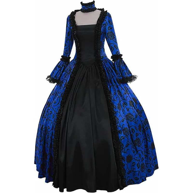 Victorian steampunk dress — blue — Ref. 6621708517461 Victorian steampunk dress — blue — Ref. 6621708517461