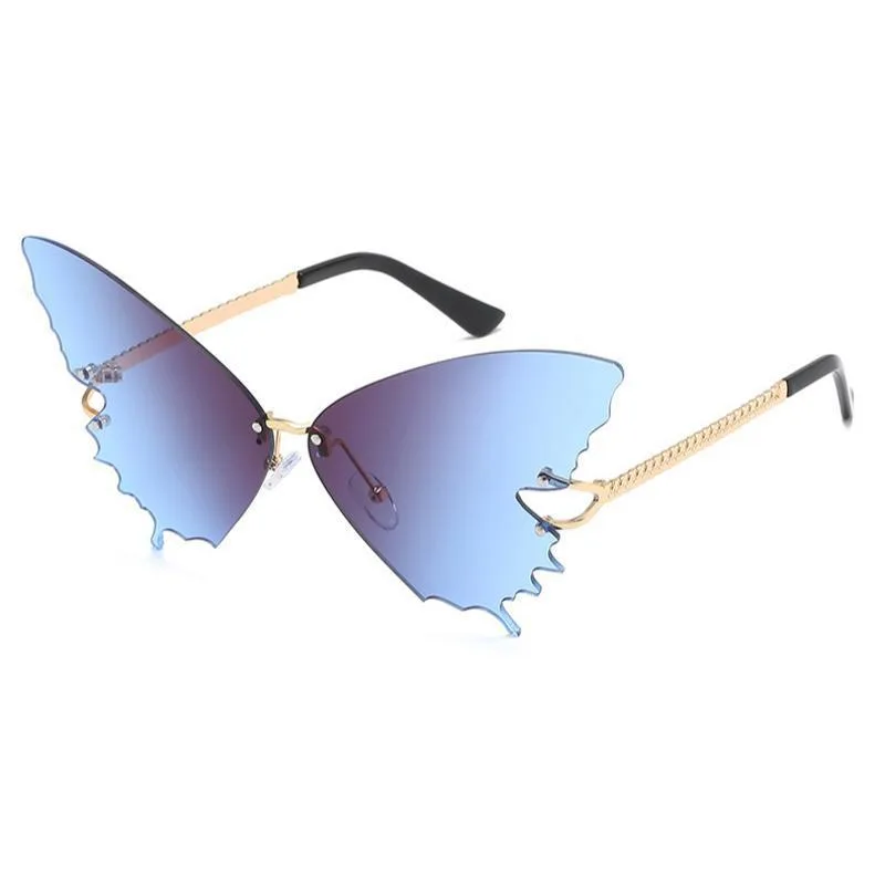Steampunk sunglasses — shape butterfly