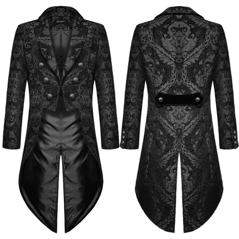 View 4 — Men’s antique-style steampunk frock coat