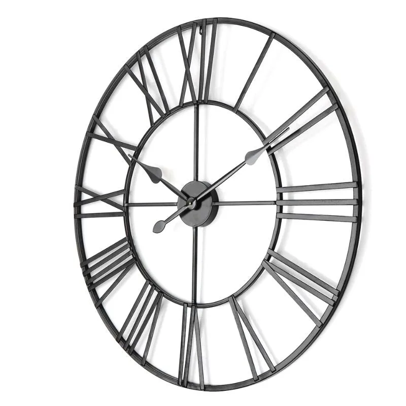 View 4 — Vintage-style steampunk clock — black