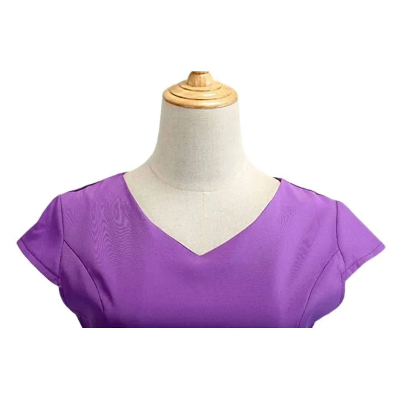 View 4 — Vintage-style steampunk dress — purple