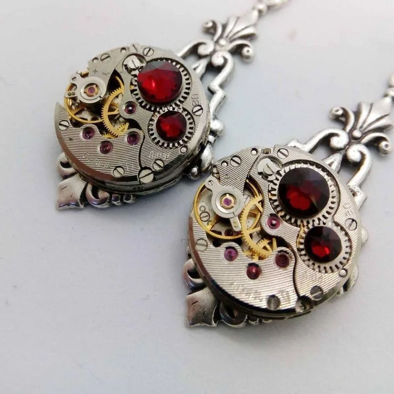 View 4 — Women’s steampunk earrings