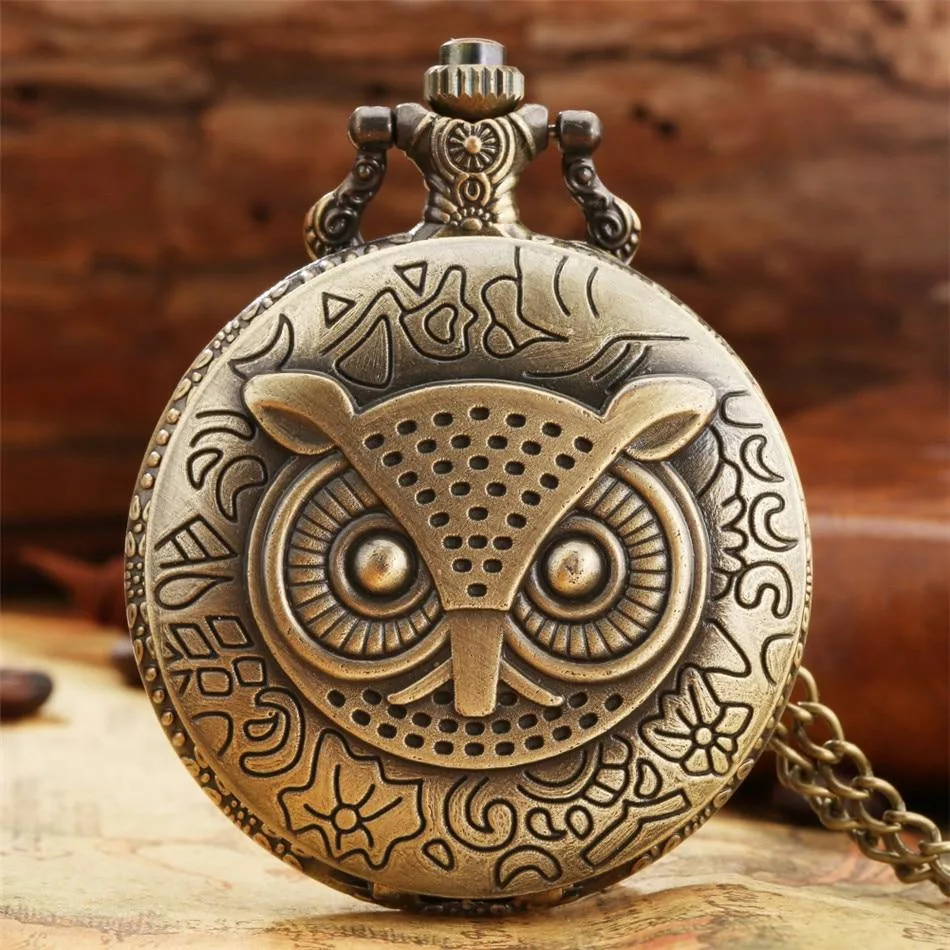 View 4 — Steampunk pocket watch — owls