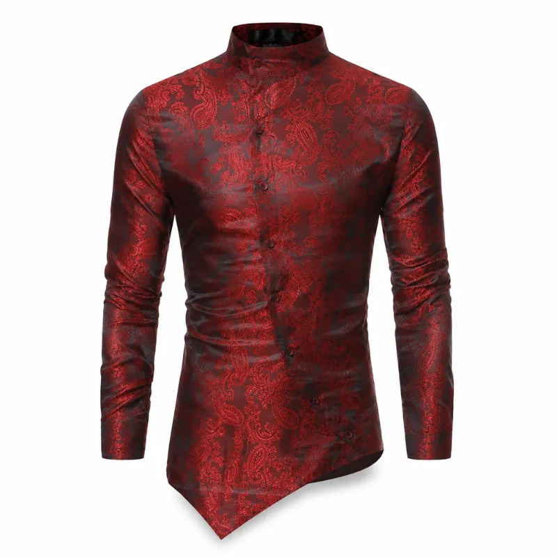 View 14 — Men’s asymmetric steampunk shirt