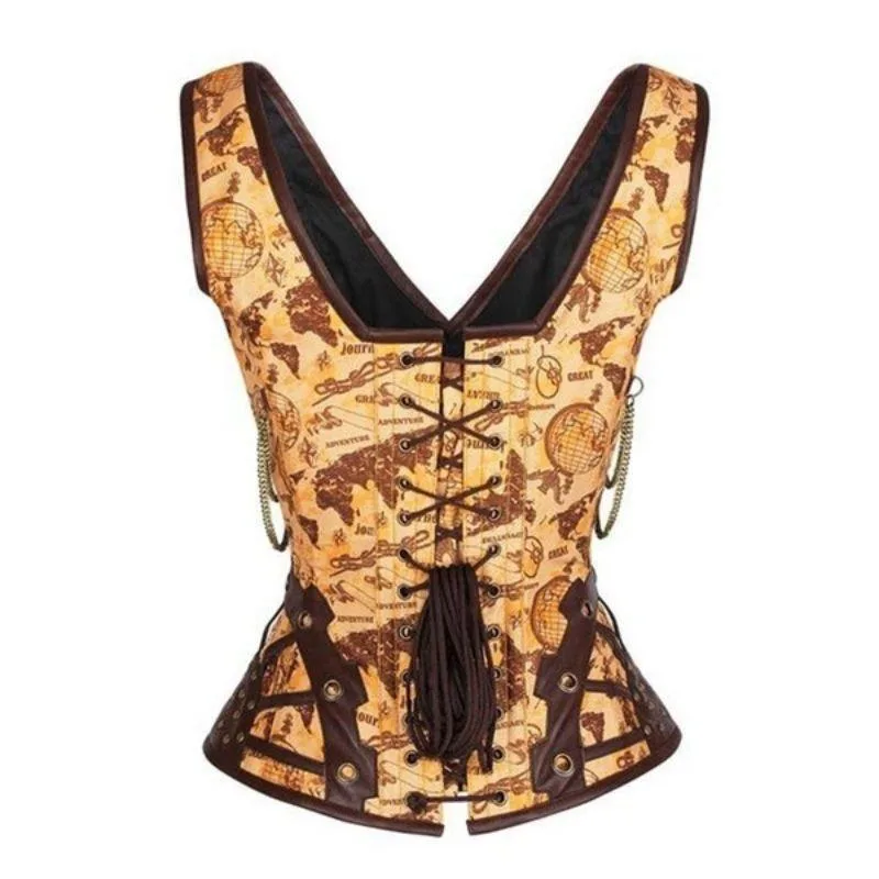 View 2 — Steampunk corset — gold-coloured