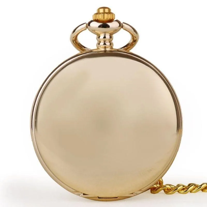 Vintage-style steampunk pocket watch — gold colour