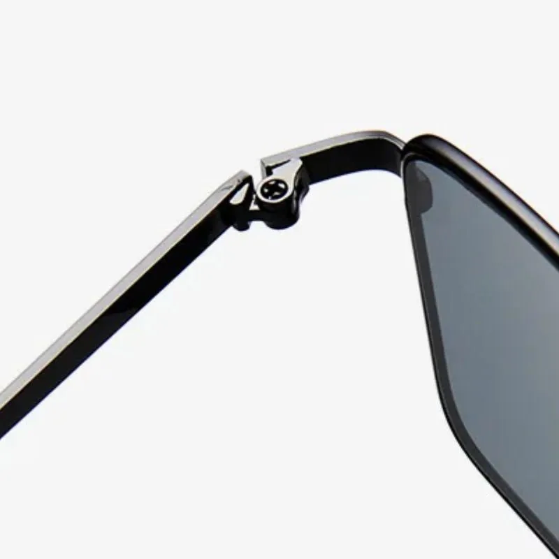 View 7 — Vintage-style steampunk sunglasses — rectangular